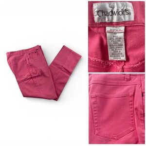 Chadwicks Pink‎ Cotton Lycra Blend Denim Jeans Women's Size 10